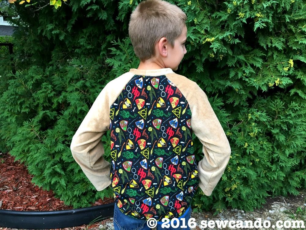 Sew Can Do Stashbusting Girl's Raglan Shirt